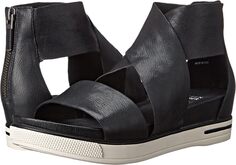 Сандалии на плоской подошве Sport Eileen Fisher, цвет Black Tumbled Leather