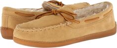 Тапочки Pile Lined Hardsole Minnetonka, цвет Tan Suede