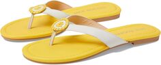 Шлепанцы Roxy Flip-Flop Jack Rogers, цвет White/Yellow