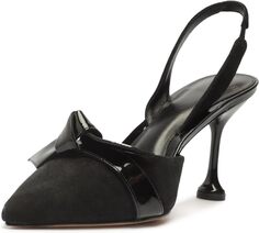 Туфли Clarita Slingback Stiletto Flare 85 Alexandre Birman, черный