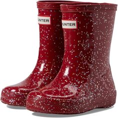 Резиновые сапоги Original First Classic Giant Glitter Wellington Boots Hunter, цвет Vital Burgundy