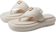 Шлепанцы Sylvie Leather Sandal COACH, цвет Chalk