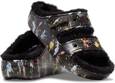 Сандалии на плоской подошве Classic Vera Bradley x Harry Potter Cozzzy Sandal Crocs, цвет Black/Multi