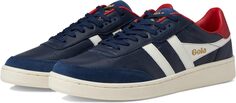 Кроссовки Contact Leather Gola, цвет Navy/Off-White/Deep Red