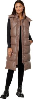 Жилет Faux Leather Puffer Vest Avec Les Filles, цвет Caribou