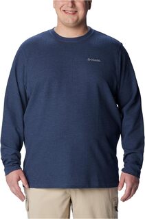 Вафельная футболка с длинными рукавами Big &amp; Tall Pine Peak II Columbia, цвет Collegiate Navy Heather