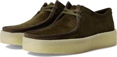 Кроссовки Wallabee Cup Clarks, цвет Green Cord Textile