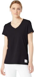 Женская футболка с v-образным вырезом Calvin Klein, цвет Black Cotton