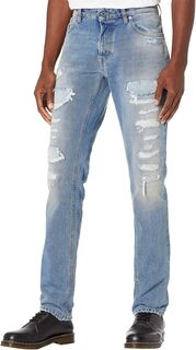 Джинсы Just Slim Fit Distressed Denim Just Cavalli, синий