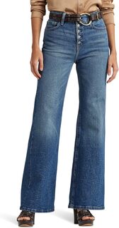 Джинсы High-Rise Flare Jeans in City Blue Wash LAUREN Ralph Lauren, цвет City Blue Wash