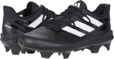 Бутсы Adizero Afterburner 8 Pro TPU Baseball Shoes adidas, цвет Black/White/Silver Metallic