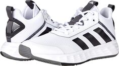 Кроссовки Own The Game 2.0 Basketball Shoes adidas, цвет White/Black/Grey
