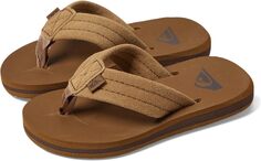 Шлепанцы Quiksilver Kids Carver Suede Core Flip Flops Quiksilver, цвет Tan 1