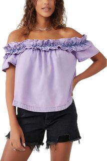 Максин Топ Free People, цвет Orchid Overdye