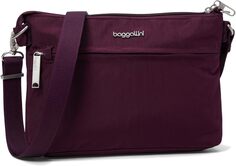 Сувенирная сумка через плечо с защитой от кражи Baggallini, цвет Mulberry