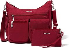 Современная универсальная сумка Baggallini, рубиново-красный