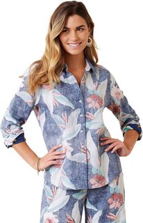 Рубашка с длинным рукавом Cardona Blooms Tommy Bahama, цвет Deep Space