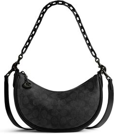 СУМКА MIRA ИЗ ФИРМЕННОГО ХОЛСТА COACH, цвет Charcoal Black