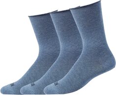 Джинсовые носки, 3 пары HUE, цвет Denim Heather