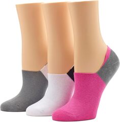 Хлопковые носки с подкладкой и арочным зажимом, 3 пары HUE, цвет Raspberry