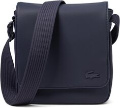 Классическая сумка-кроссовер с клапаном Lacoste, цвет Peacoat Blue