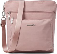 Современная сумка через плечо с большим карманом Baggallini, цвет Woodrose