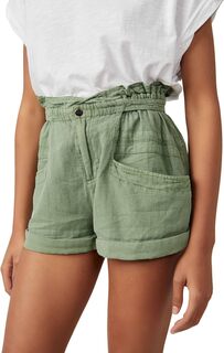 Шорты с манжетами Topanga Free People, цвет Oil Green