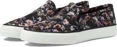 Кроссовки Double Decker Slip On Keds, цвет Black/Multi Floral Print