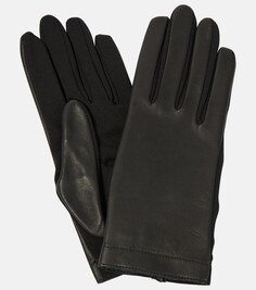 Кожаные перчатки Alaïa, черный