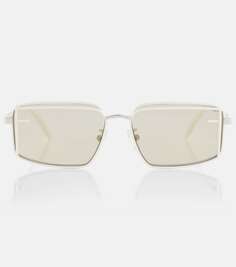 Солнцезащитные очки fendi first sight прямоугольной формы Fendi, белый