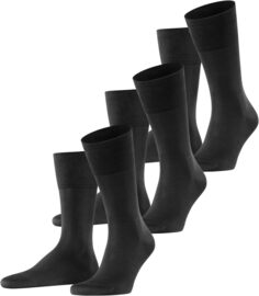 Комплект из трех носков для бега до середины икры Falke, черный