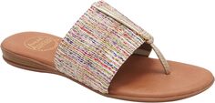 Шлепанцы Nice Woven Featherweight Sandal Andre Assous, мульти