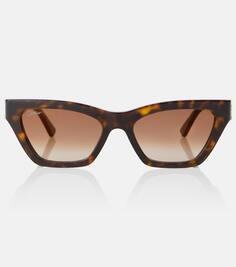 Солнцезащитные очки «кошачий глаз» Cartier Eyewear Collection, коричневый