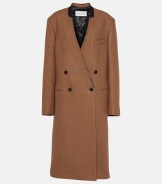 Пальто из смесовой шерсти Dries Van Noten, коричневый