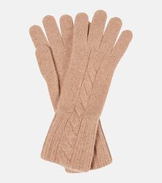 Кашемировые перчатки napier Loro Piana, коричневый
