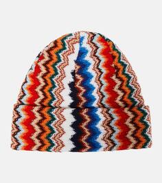 Шерстяная шапка с зигзагом Missoni, мультиколор