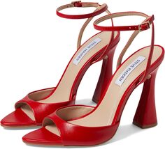 Сандалии на плоской подошве Beki Steve Madden, цвет Red Leather