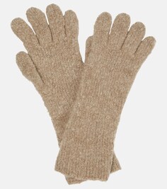 Кашемировые перчатки Loro Piana, коричневый