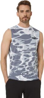 Топ Summer Splash All Over Print Sleeveless Tee PUMA, цвет Puma Black