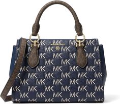 Маленькая сумка через плечо Мэрилин MICHAEL Michael Kors, коричневый/темно-синий