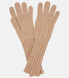 Мои перчатки, чтобы прикоснуться к кашемировым перчаткам Loro Piana, бежевый