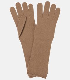 Кашемировые перчатки oglio Max Mara, бежевый
