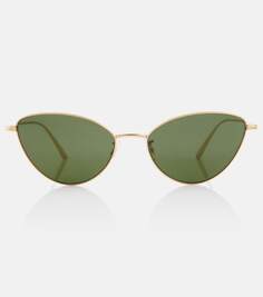 Солнцезащитные очки «кошачий глаз» x oliver peoples 1998c Khaite, зеленый