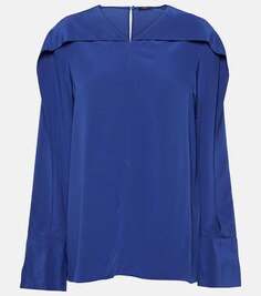 Шелковая блузка Joseph, синий