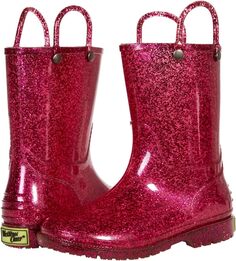 Резиновые сапоги Glitter Rain Boots Western Chief, розовый