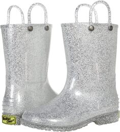 Резиновые сапоги Glitter Rain Boots Western Chief, цвет Silver