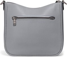 Сумка Polished Pebble Leather Chaise Crossbody COACH, цвет Grey Blue