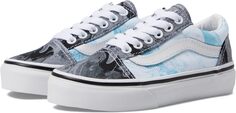 Кроссовки Old Skool Vans, цвет Marble Black/Grey