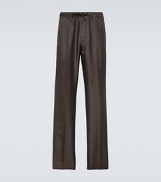 Технические спортивные брюки Lanvin, коричневый