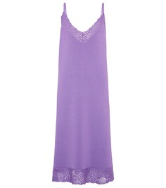 Платье-комбинация кружевной вязки Balenciaga, фиолетовый